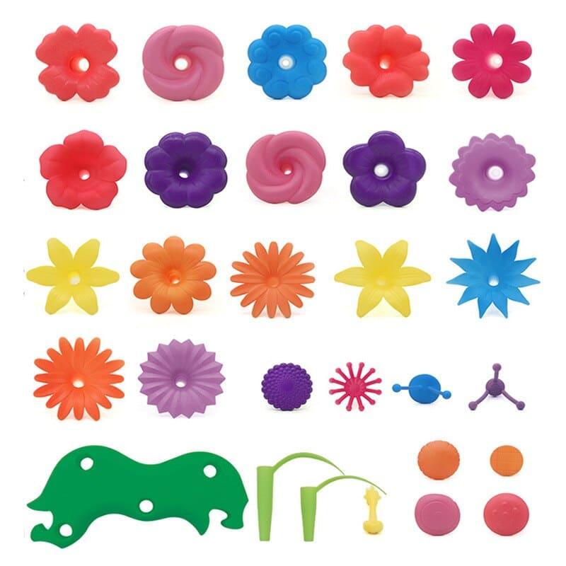 DIY Flower Garden Block Board Set 46 Pcs - Stylus Kids