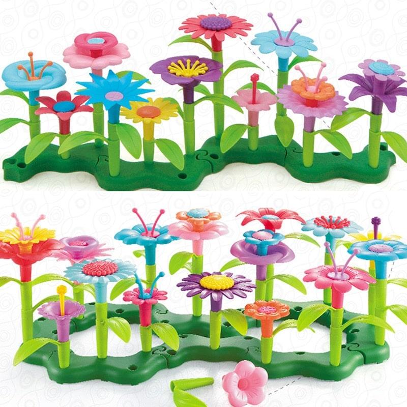 DIY Flower Garden Block Board Set 46 Pcs - Stylus Kids