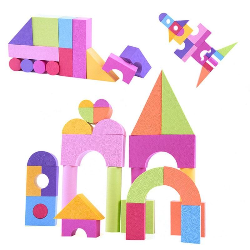 Early Education Soft Foam Building Blocks Set - Stylus Kids