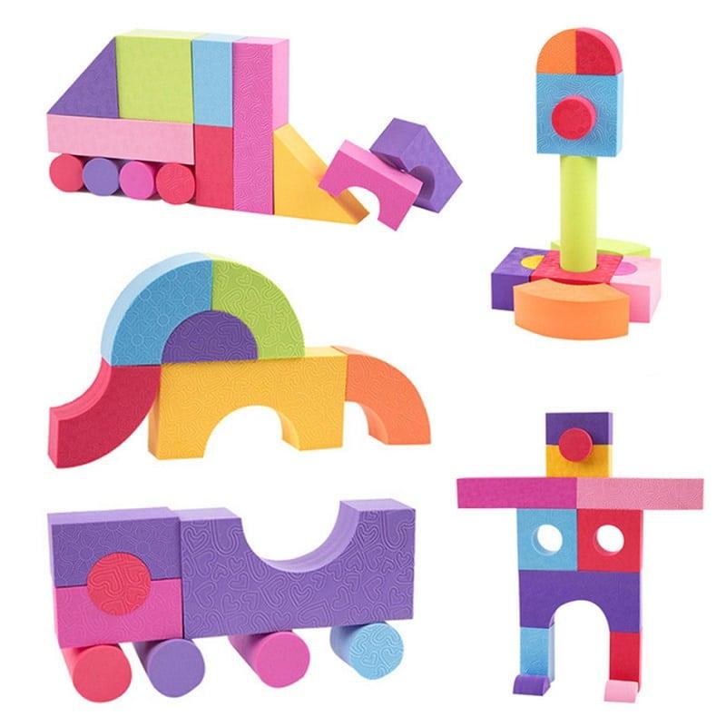 Early Education Soft Foam Building Blocks Set - Stylus Kids