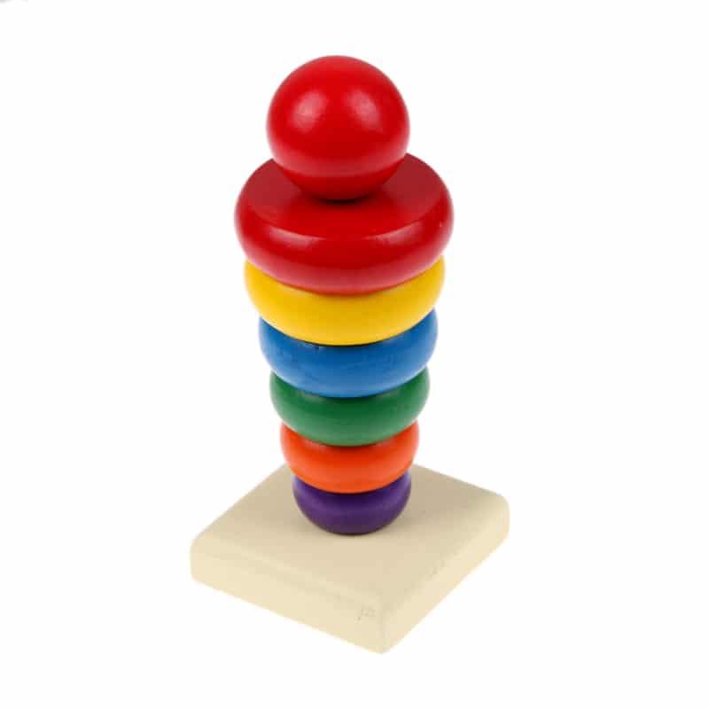 Baby Pyramid Wooden Building Blocks - Stylus Kids