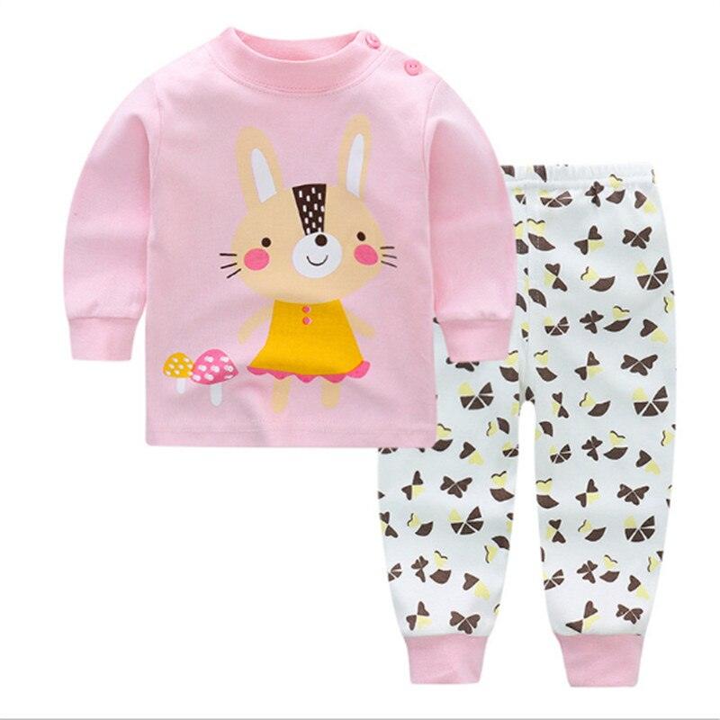 Kid's Cartoon Print Longsleeve and Pants Pajama Set - Stylus Kids