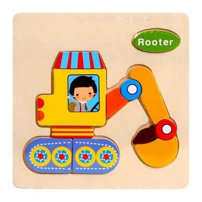 Wooden Montessori Puzzle for Babies - Stylus Kids