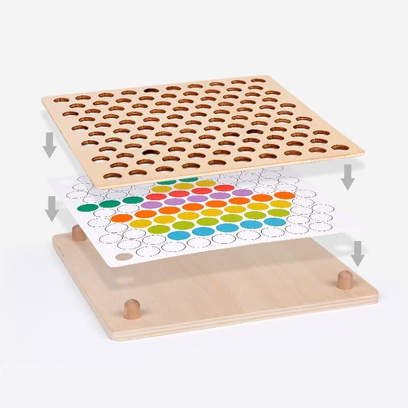 Montessori Wooden Board with Beads - Stylus Kids
