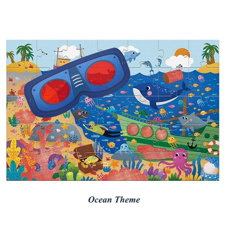 Jigsaw Puzzle with Magic Glasses - Stylus Kids