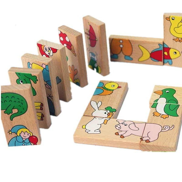 Montessori Amusing Zoo Domino Puzzle - Stylus Kids