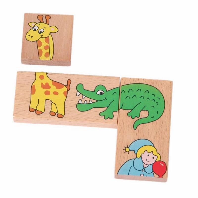 Montessori Amusing Zoo Domino Puzzle - Stylus Kids