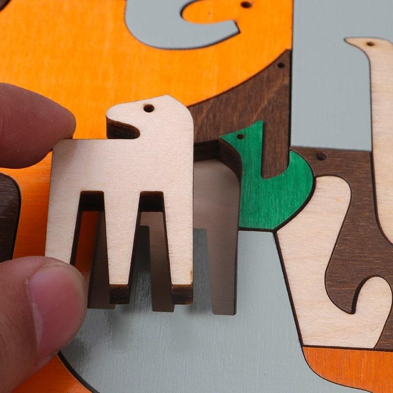 Happy Zoo Wooden Puzzle Toy - Stylus Kids