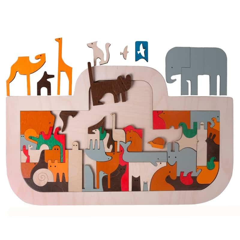 Happy Zoo Wooden Puzzle Toy - Stylus Kids