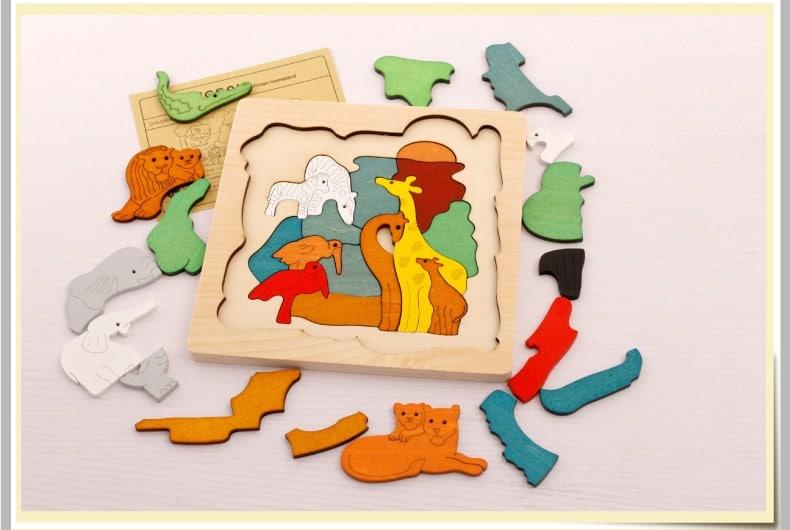 Wooden Multi-Layer Puzzle Board - Stylus Kids