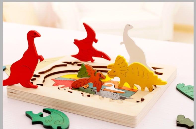 Wooden Multi-Layer Puzzle Board - Stylus Kids