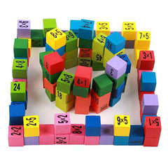 Kid's Wooden Math Cubes Set - Stylus Kids