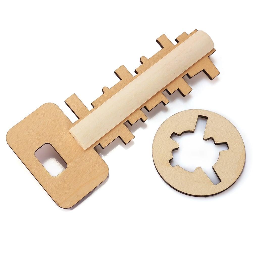 Wooden Lock and Key Puzzle Toy - Stylus Kids