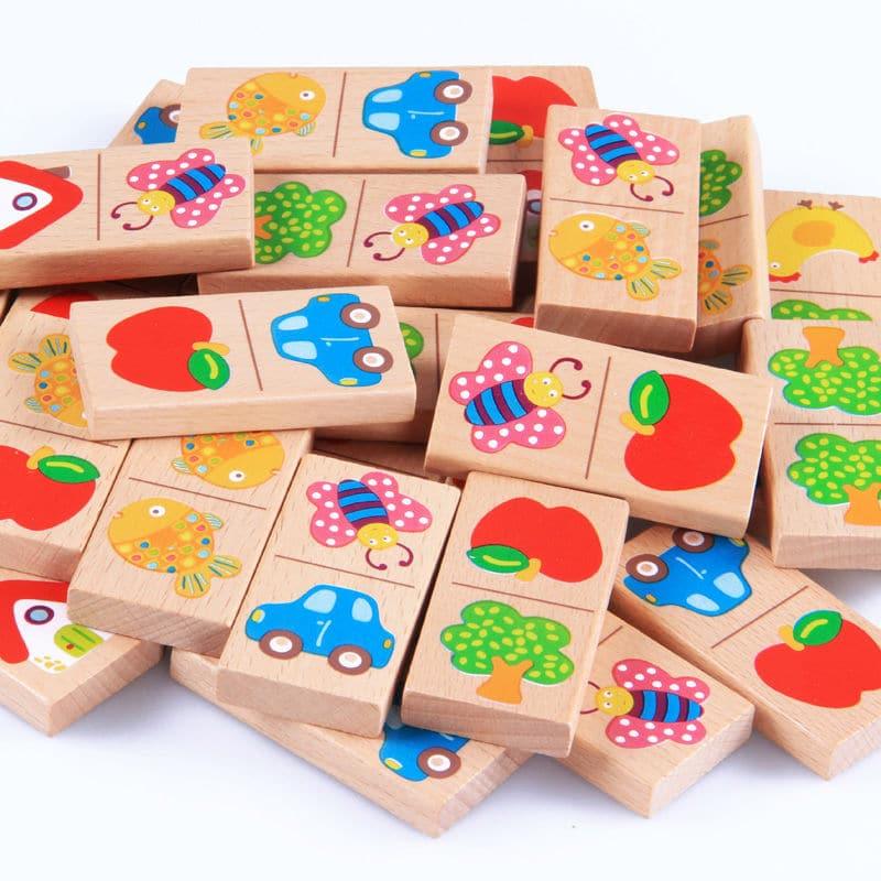 Kid's Domino Educational Wooden Toy - Stylus Kids