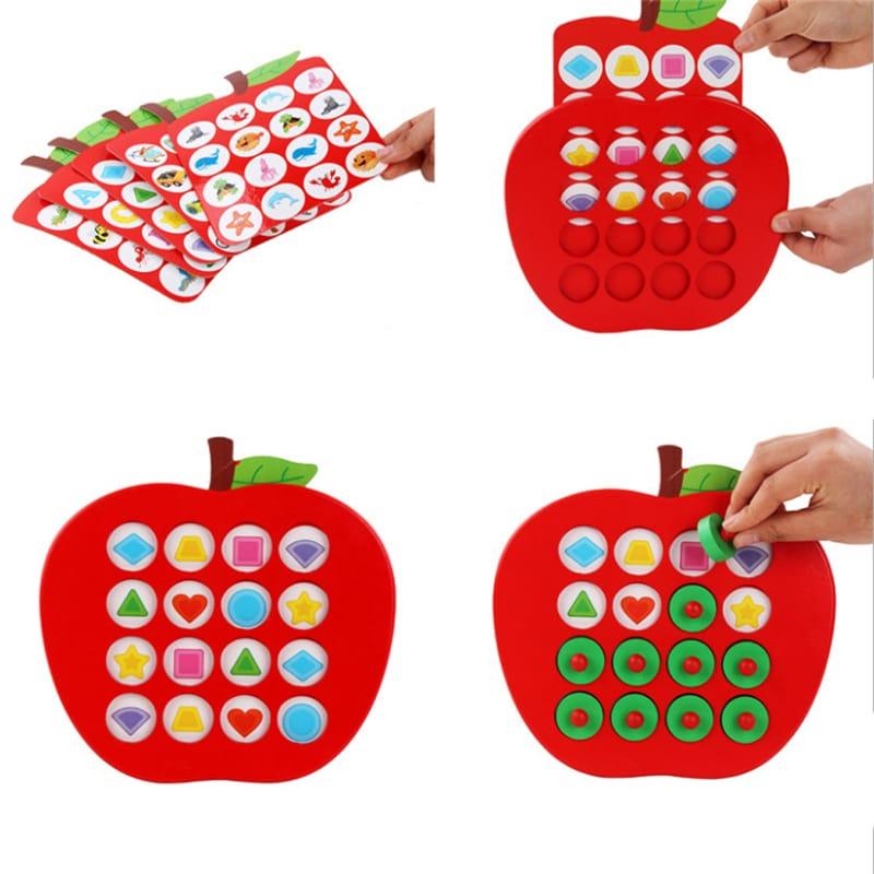 Apple Shaped Matching Memory Game - Stylus Kids