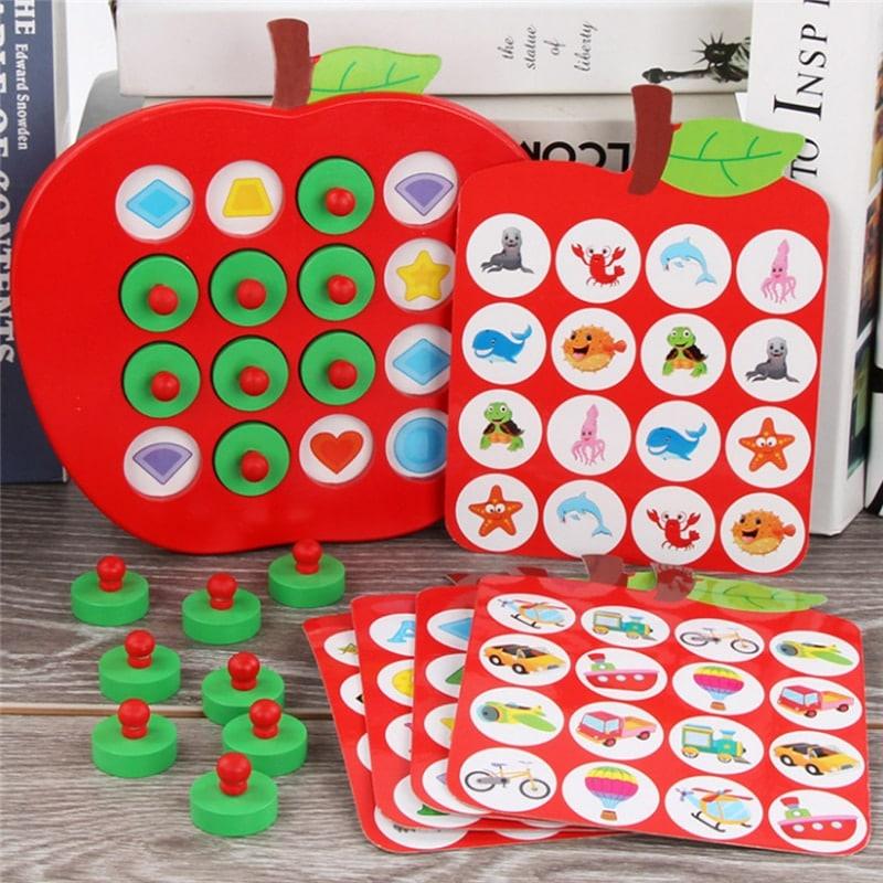 Apple Shaped Matching Memory Game - Stylus Kids