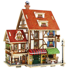 Kids' Country House Themed Colorful Wooden 3-D Puzzle Set - Stylus Kids