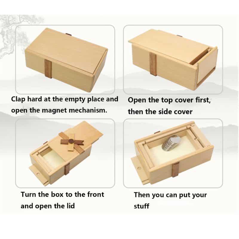 Wooden Gift Box Brain Teaser - Stylus Kids