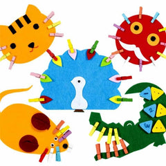 Kid's Colorful Design Clips Montessori Toy - Stylus Kids