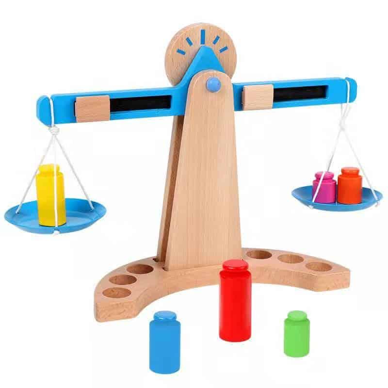 Kids Montessori Wood Weigher - Stylus Kids