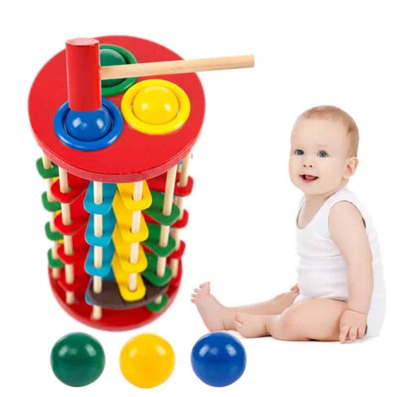 Kid's Knock The Ball Montessori Toy - Stylus Kids