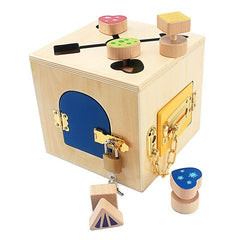 Multifunction Wooden Lock Box - Stylus Kids