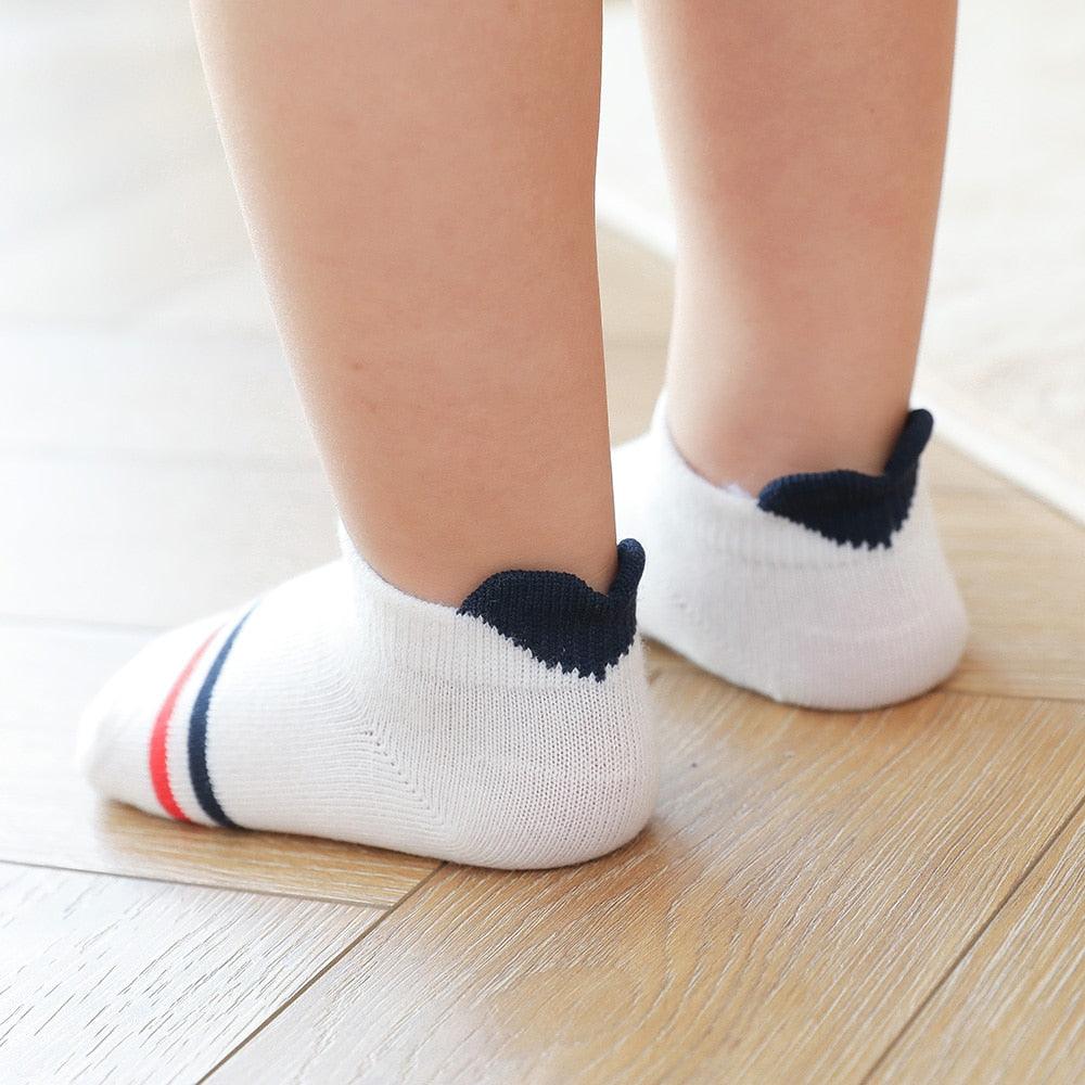 Baby's Red Detail Socks 5 Pairs Set - Stylus Kids