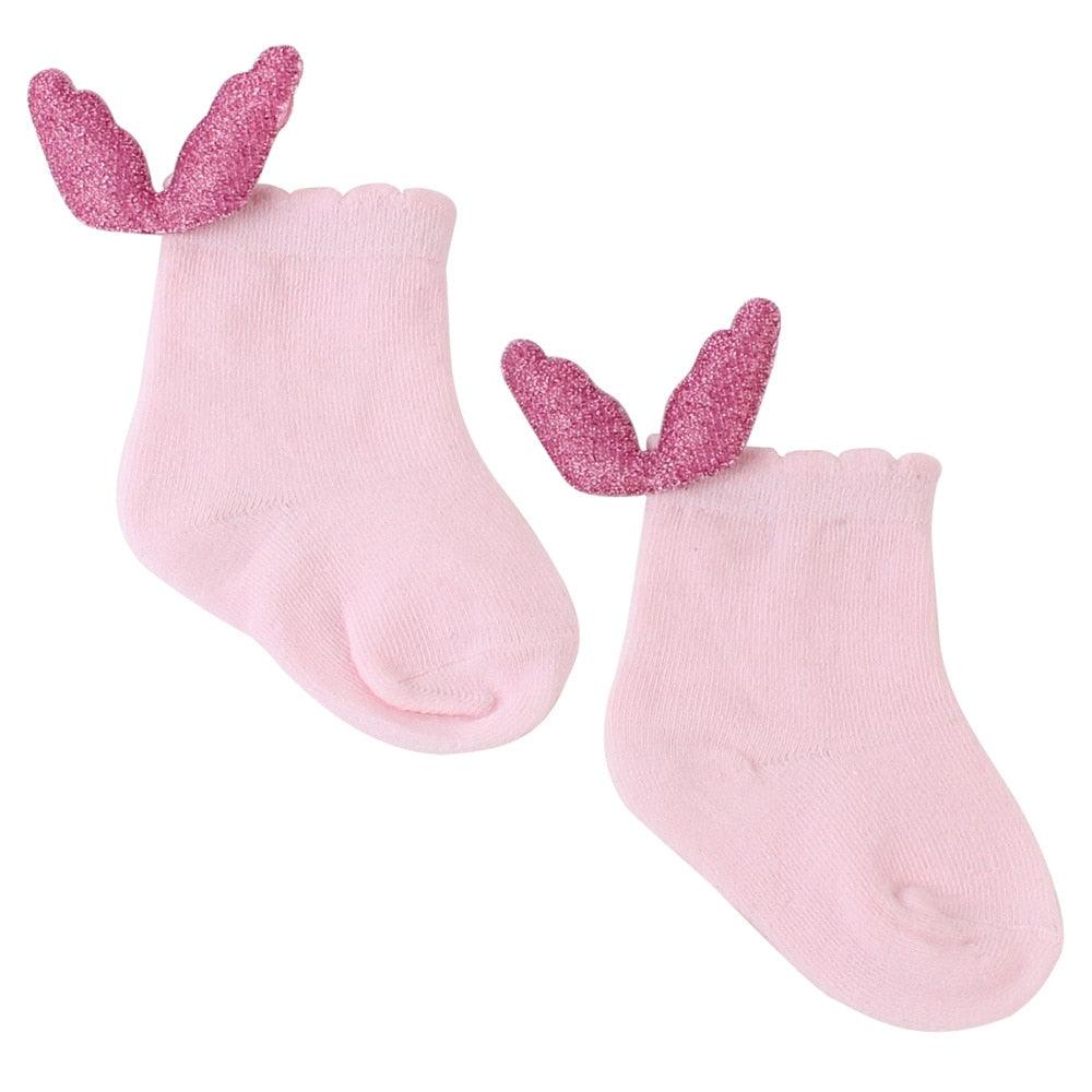 Cute Soft Cotton Socks with Wings - Stylus Kids