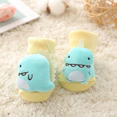Babies Cartoon Socks with Rubber Flat - Stylus Kids
