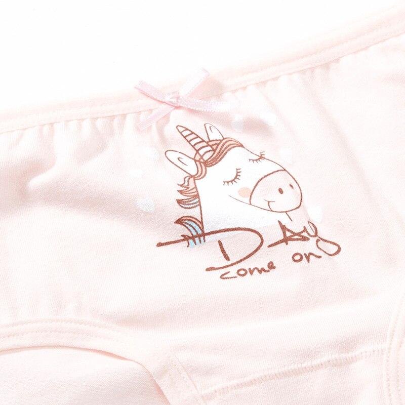 Cute Unicorn Printed Girl's Breathable Panties 3 pcs Set - Stylus Kids