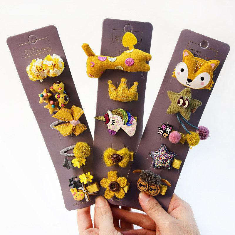 Baby's Cartoon Hair Clips Set - Stylus Kids