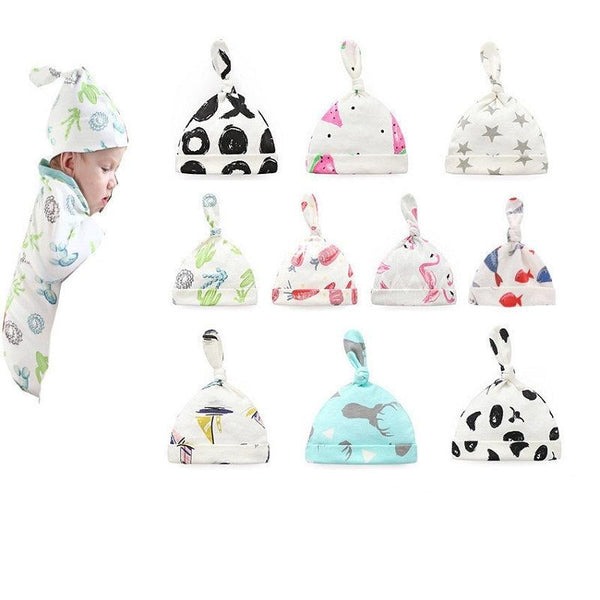 Baby's Patterned Cotton Hat - Stylus Kids