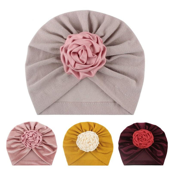 Baby Girl's Flower Patterned Hat - Stylus Kids