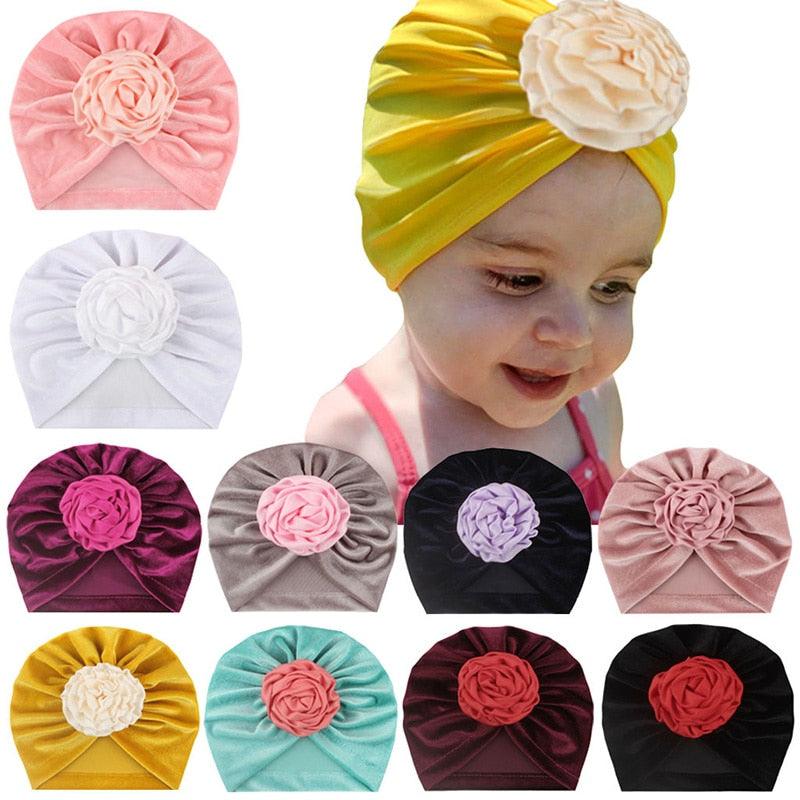 Baby Girl's Flower Patterned Hat - Stylus Kids