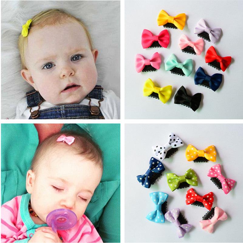 Children's Polka Dot Printed Hair Clips Set - Stylus Kids