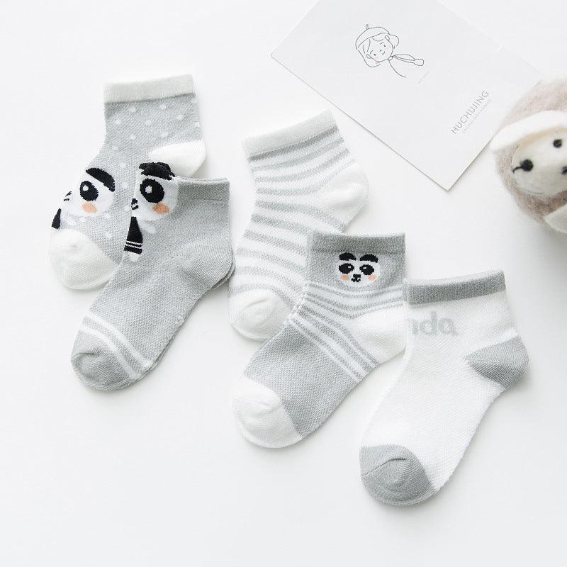 Kid's Cotton Socks with Cartoon Animal Pattern - Stylus Kids