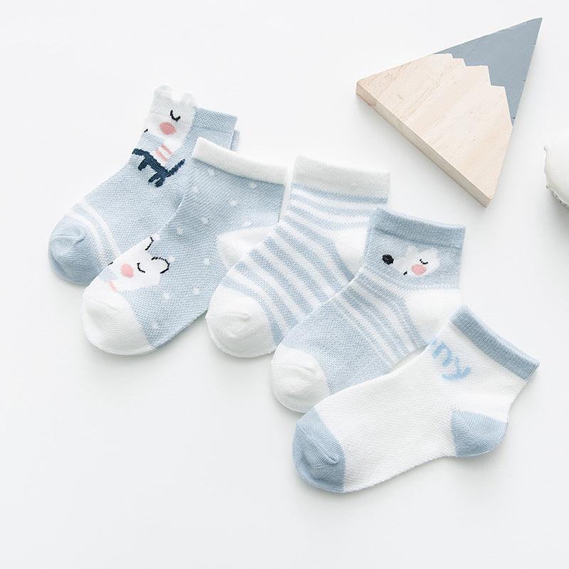 Kid's Cotton Socks with Cartoon Animal Pattern - Stylus Kids