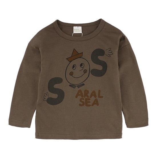 Long Sleeve Baby Shirt with Prints - Stylus Kids