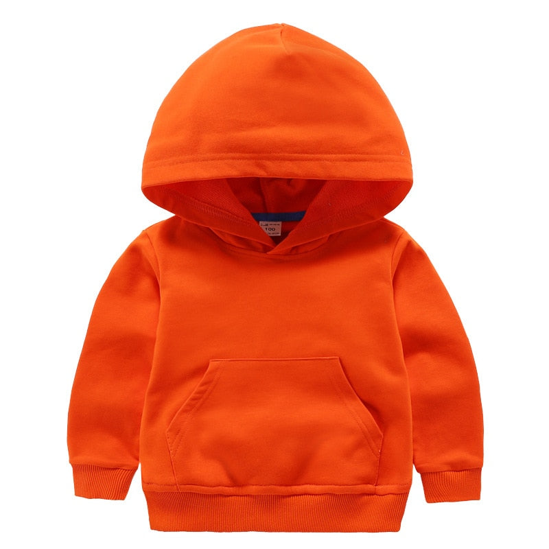 Baby Boy's Sports Plain Hoodie - Stylus Kids