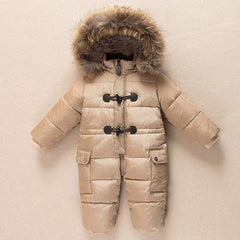 Winter Fur Hooded Snowsuit for Babies - Stylus Kids