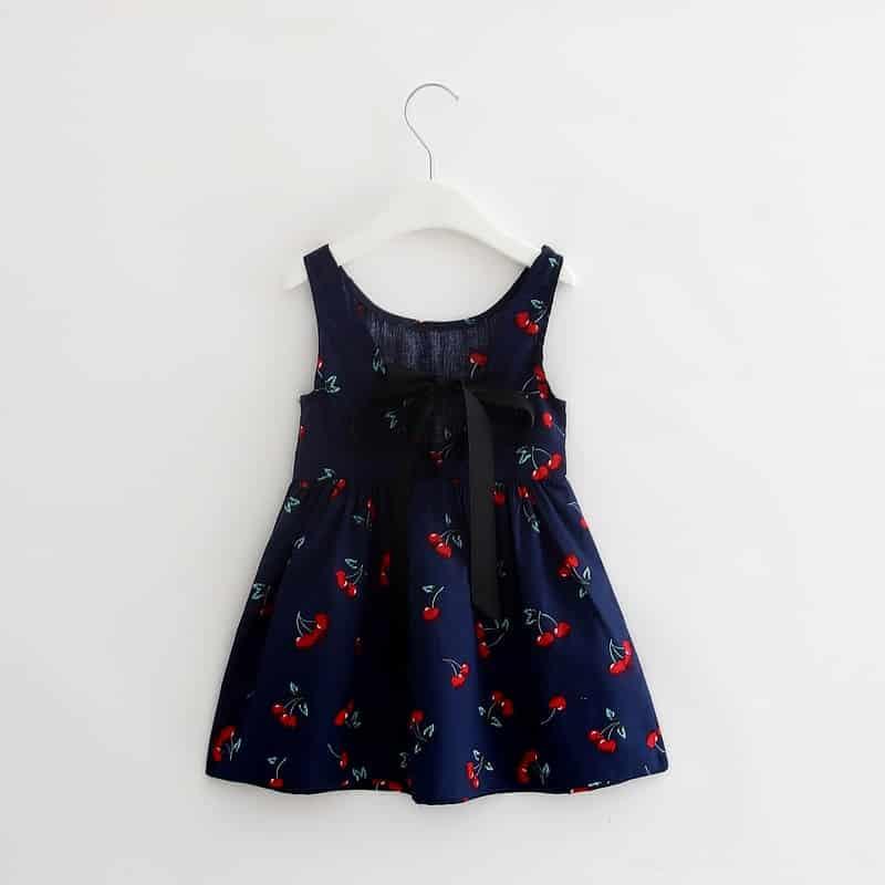 Summer Girl's Cherry Print Dress - Stylus Kids