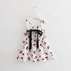 Summer Girl's Cherry Print Dress - Stylus Kids