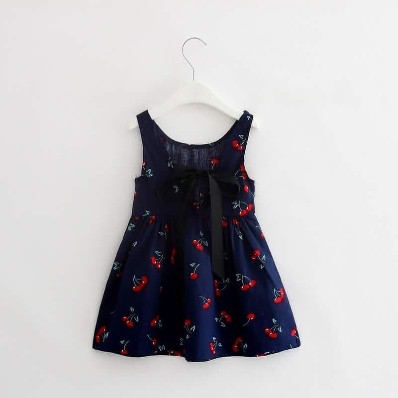 Summer Girl's Cherry Print Dress - Stylus Kids