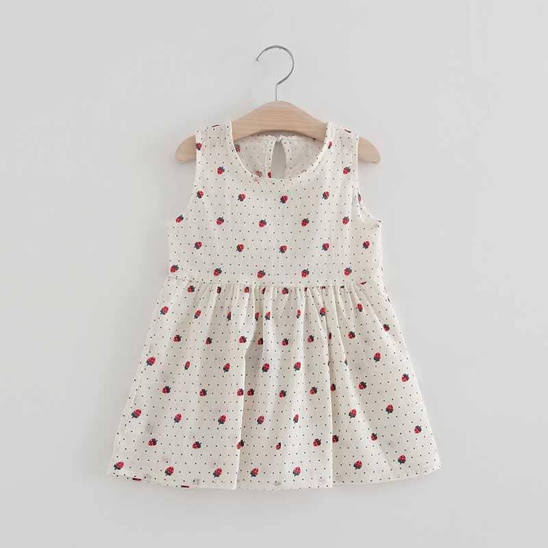 Summer Girl's Cherry Print Dress - Stylus Kids