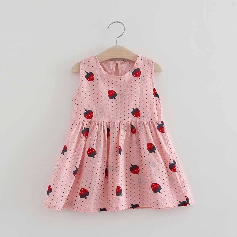 Summer Girl's Cherry Print Dress - Stylus Kids