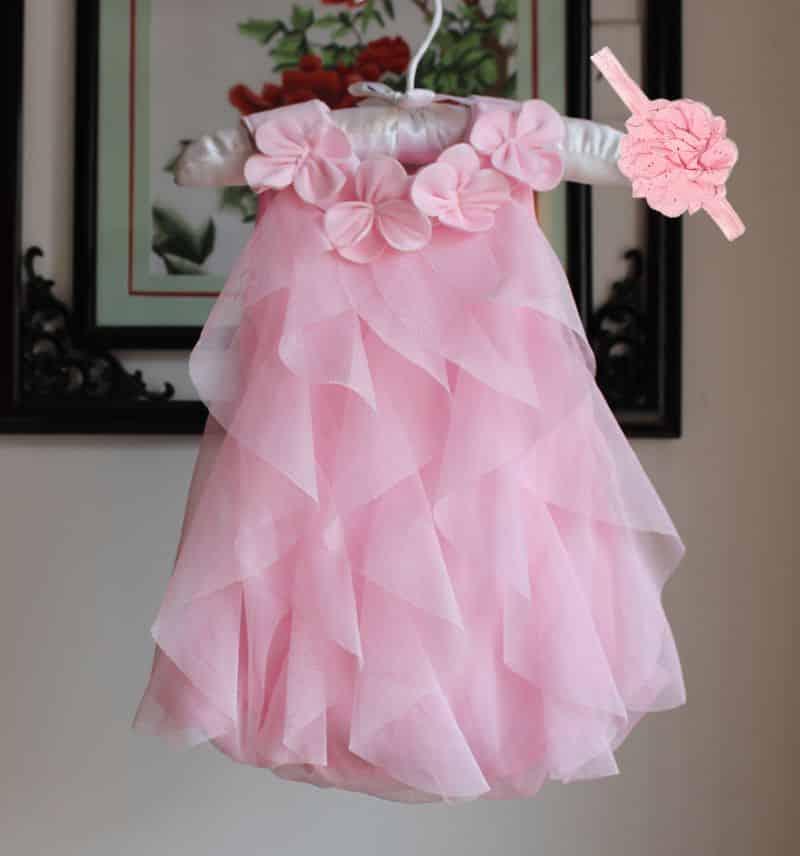 Fancy Summer Floral Chiffon Baby Girl's Party Dress - Stylus Kids