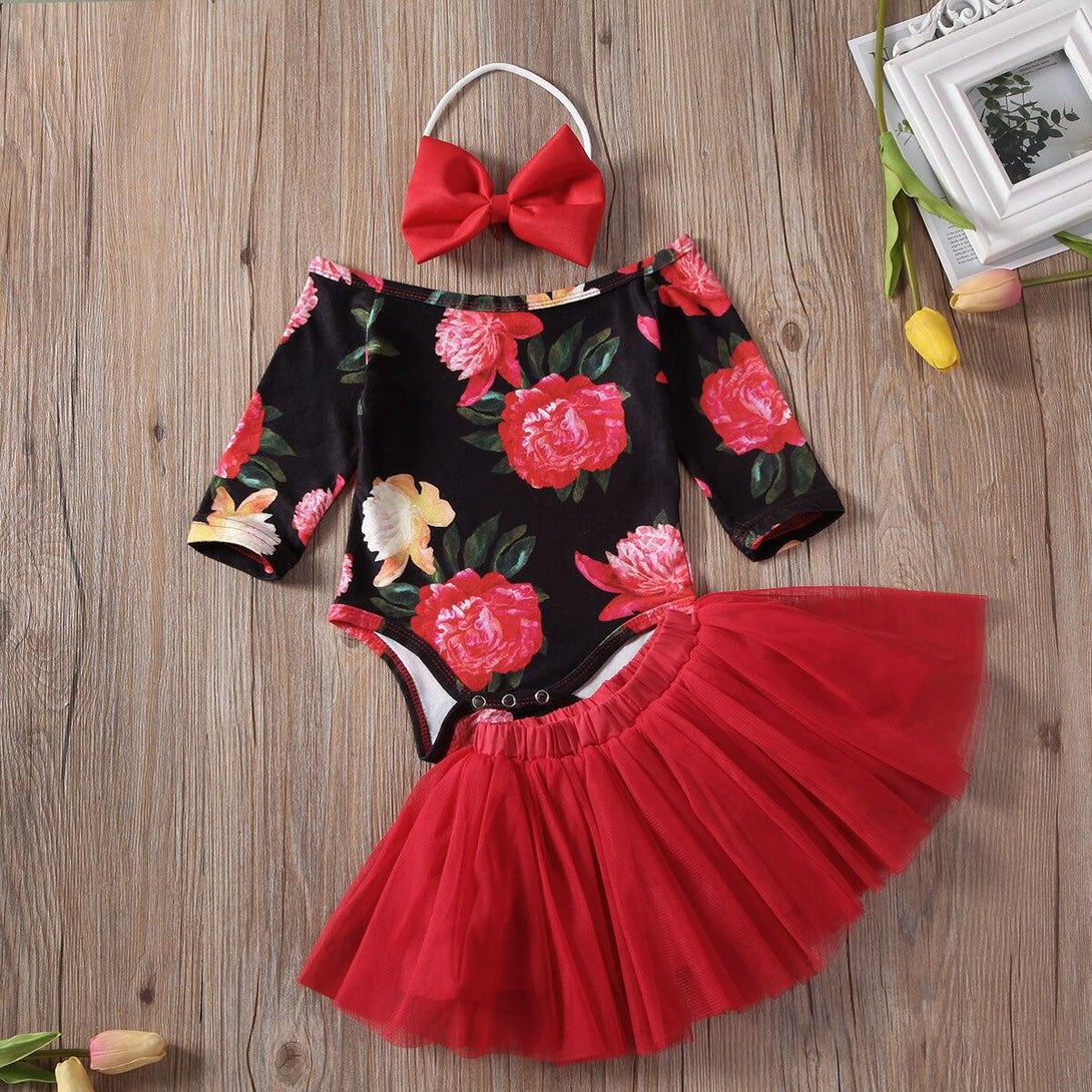 Baby Girl's Floral Printed Clothing Set - Stylus Kids