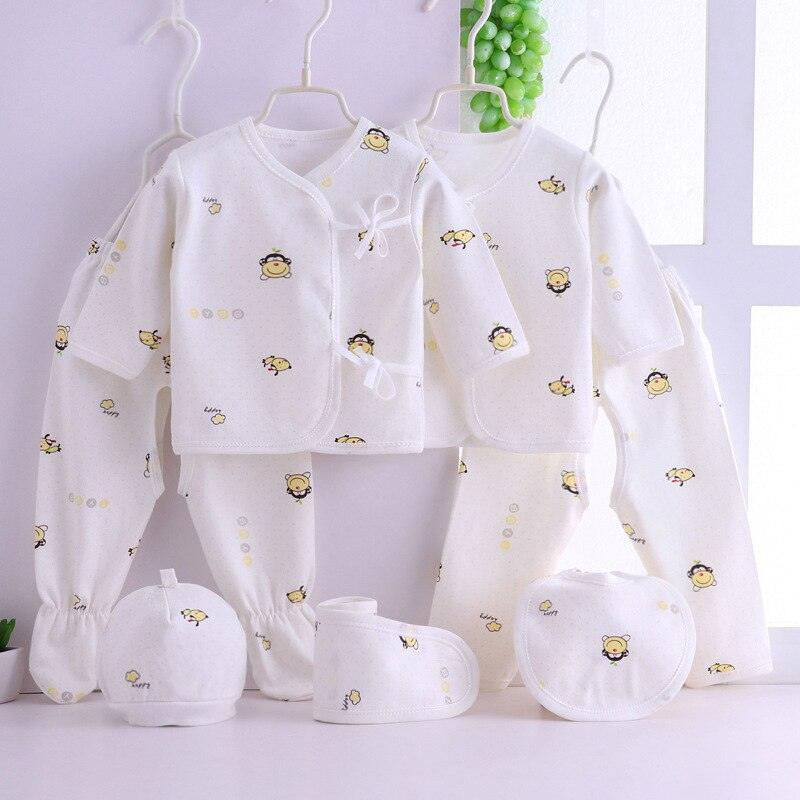 Newborn Baby's Cotton Clothing 7 Pcs Set - Stylus Kids