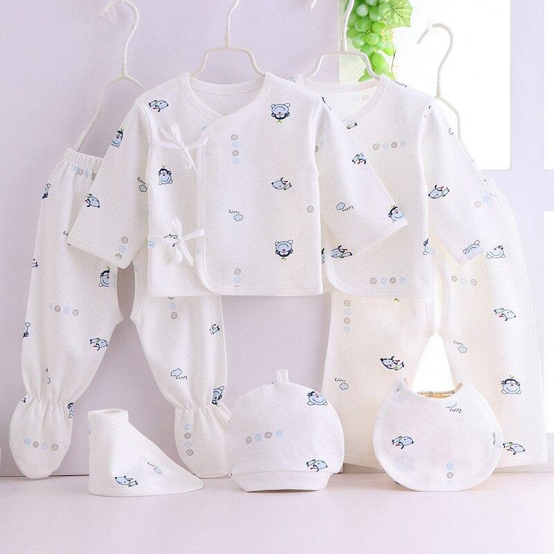 Newborn Baby's Cotton Clothing 7 Pcs Set - Stylus Kids