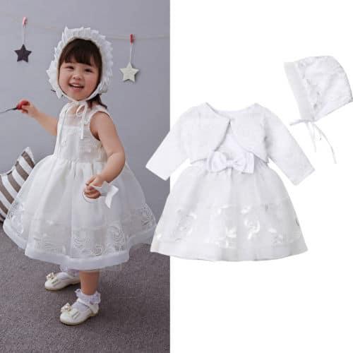 Baby Girl's Princess Party Dress with Cap - Stylus Kids